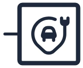Symbole Borne de recharge comme appareil dans un schéma unifilaire