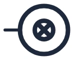 Symbole Bouton-poussoir avec lampe de signalisation dans un schéma unifilaire