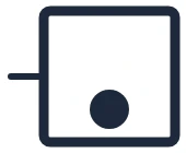 Symbole Chaudière à combustible liquide dans un schéma unifilaire