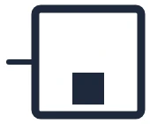Symbole Chaudière à combustible solide dans un schéma unifilaire