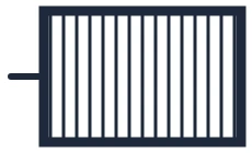 Symbole Chauffage électrique dans un schéma unifilaire