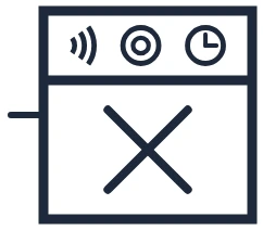 Symbole Commande domotique point lumineux dans un schéma unifilaire