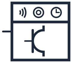 Symbole Commande domotique prise dans un schéma unifilaire