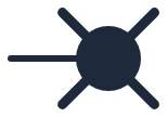 Symbole Éclairage de secours centralisé dans un schéma unifilaire