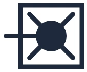 Symbole Éclairage de secours décentralisé dans un schéma unifilaire