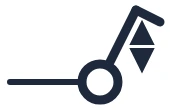 Symbole Interrupteur pour volets dans un schéma unifilaire