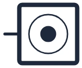 Symbole Machine à laver dans un schéma unifilaire