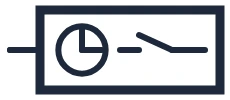 Symbole Minuterie dans un schéma unifilaire
