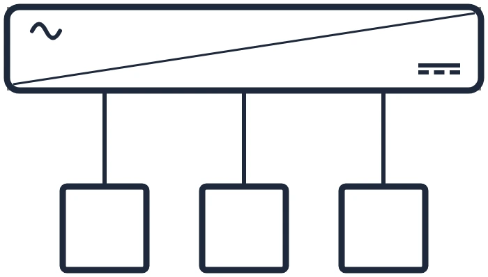 Symbole Module domotique dans un schéma unifilaire