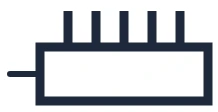 Symbole Pictogramme de tableau dans un schéma unifilaire