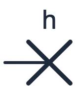 Symbole Point lumineux étanche dans un schéma unifilaire