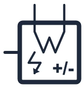 Symbole Pompe à chaleur dans un schéma unifilaire
