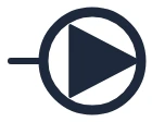Symbole Pompe dans un schéma unifilaire