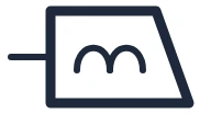 Symbole Serrure électrique dans un schéma unifilaire